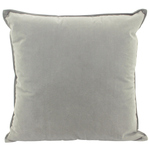 NF Living Velvet Cushion - Light Grey 45x45cm