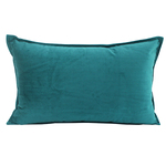 NF Living Velvet Lumbar Cushion - Jade 30x50cm