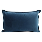 NF Living Velvet Lumbar Cushion - Ocean 30x50cm