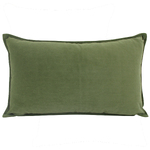 NF Living Velvet Lumbar Cushion - Olive 30x50cm