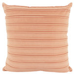 NF Living Velvet Pleated Cushion - Coral 50x50cm