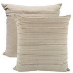 NF Living Velvet Pleated Cushion - Fawn 50x50cm