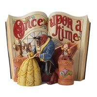 DAMAGED BOX - Jim Shore Disney Traditions - Beauty & The Beast - Love Endures Storybook