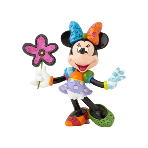 DAMAGED BOX - Disney Britto Minnie Mouse with flower Figurine Large