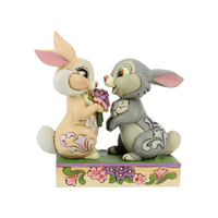 DAMAGED BOX - Jim Shore Disney Traditions - Bambi Thumper and Blossom - Bunny Bouquet