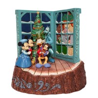 DAMAGED BOX - Jim Shore Disney Traditions - Mickey Mouse Christmas Carol - God Bless Us Everyone!