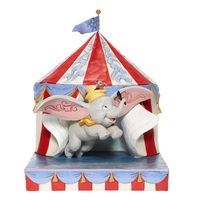 DAMAGED BOX - Jim Shore Disney Traditions - Dumbo Flying out of Tent Scene - Over the Big Top