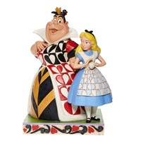 DAMAGED BOX - Jim Shore Disney Traditions - Alice In Wonderland & Queen of Hearts - Chaos and Curiosity