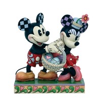 DAMAGED BOX - Jim Shore Disney Traditions - Mickey & Minnie - Springtime Sweethearts