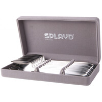 DAMAGED BOX - Splayd Luxury Stainless Steel Satin Set of 8