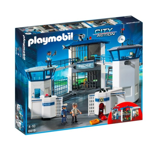 DAMAGED BOX - Playmobil City Action - Police Headquarters With Prison