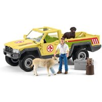 DAMAGED BOX - Schleich Farm World - Veterinarian Visit At The Farm