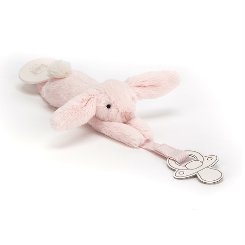 Jellycat Bunny Dummy Holder - Bashful Pink