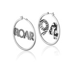 Disney Couture Kingdom - The Lion King - Roar 94 Hoop Earrings Silver