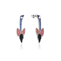 Disney Couture Kingdom - Winnie The Pooh - Eeyore Tail Drop Earrings White Gold