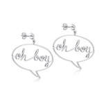 Disney Couture Kingdom - Mickey Mouse - Oh Boy Earrings Silver