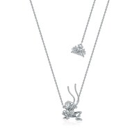 Disney Couture Kingdom - Mulan - Cri-Kee Necklace White Gold