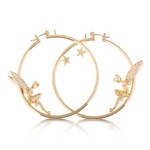 Disney Couture Kingdom - Tinker Bell - Hoop Earrings Gold