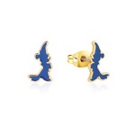 Disney Couture Kingdom - Fantasia - Sorcerer's Apprentice Mickey Enamel Silhouette Stud Earrings Gold