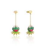 Disney The Muppets Couture Kingdom - Kermit The Frog - Crystal Drop Earrings Gold