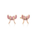 Disney Couture Kingdom - Lilo & Stitch - Crystal Angel Stud Earrings Gold