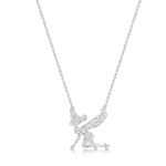 Disney Couture Kingdom - Tinker Bell - Crystal Necklace Silver