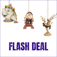 Disney Traditions Flash Deal - Disney Traditions - Beauty and the Beast Hanging Ornament Pack