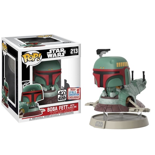 Pop! Vinyl - Star Wars - Boba Fett with Slave One NYCC 2017 US Exclusive Deluxe