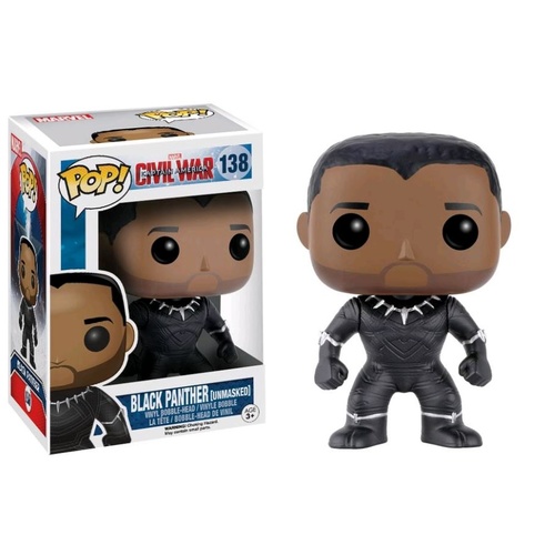 Pop! Vinyl - Captain America 3: Civil War - Black Panther Unmasked US Exclusive