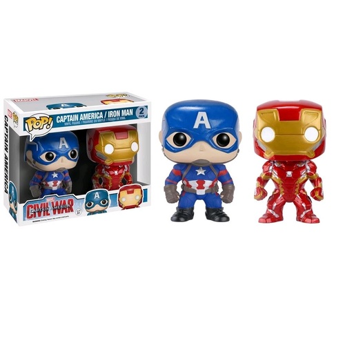 Pop! Vinyl - Captain America 3: Civil War - Iron Man & Captain America US Exclusive 2 Pack