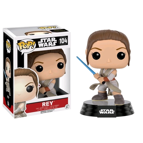 Pop! Vinyl - Star Wars - Episode VII: The Force Awakens - Rey with Lightsaber Bobble-Head