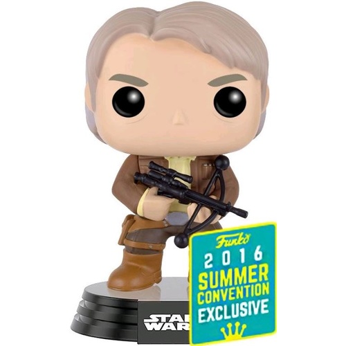 Pop! Vinyl - Star Wars - Han Solo with Bowcaster Ep 7 The Force Awakens SDCC 2016 Exclusive