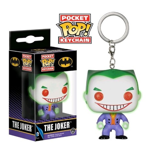 Pop! Vinyl Keychain - Batman - Joker Glow US Exclusive