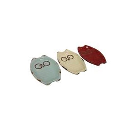 Owl Plate Small - Red