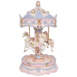 Russell Collection Resin Carousel - Luna with Music