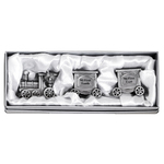 Russell Collection Tooth & Curl Boxes - Mint Train with Cars