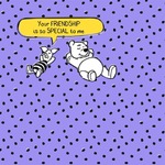 Hallmark Card - Disney Winnie the Pooh Friendship Birthday Card