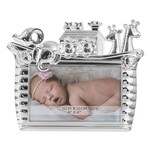 Russell Collection Photo Frame - Silver Plated Baby Noah's Ark 6x4