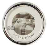 Russell Collection Photo Frame - Round Happy Birthday 90 3x3