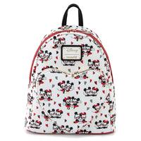 Loungefly Disney Mickey & Minnie Mouse - Love Heart Aop Mini Backpack