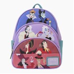 Loungefly Disney Villains - Colour Block Triple Pocket Mini Backpack