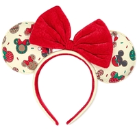 Loungefly Mickey & Minnie Mouse - Holiday Cookie Ears Headband