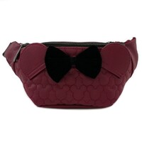 Loungefly Disney Minnie Mouse - Burgundy Quilted Bum Bag