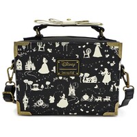 Loungefly Disney Princess - Black And White Multi Princess Crossbody Bag