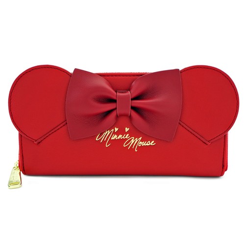 Loungefly Disney Minnie Mouse Red Ears and Bow Zip-Around Wallet