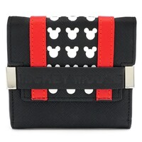 Loungefly Disney Mickey Mouse - Red Stripe Trifold Wallet