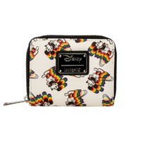 Loungefly Disney Mickey Mouse - Mickey Rainbow Print Zip-around Mini Wallet