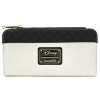 Loungefly Disney Mickey and Minnie Mouse - Black And White Debossed Wallet