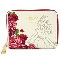 Loungefly Disney Beauty and the Beast - Bold as a Rose Mini Zip-around Wallet