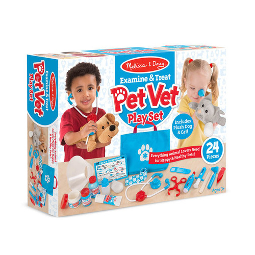 Melissa & Doug Pet Play - Examine & Treat Pet Vet